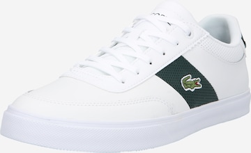 LACOSTE - Sapatilhas baixas 'Court-Master' em branco: frente