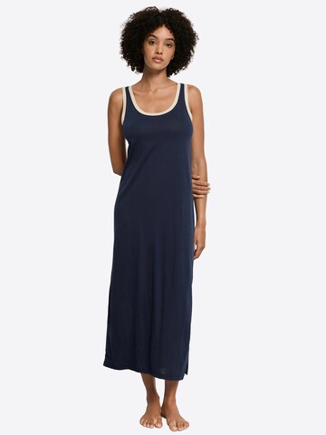 Chemise de nuit ' Laura ' Hanro en bleu : devant