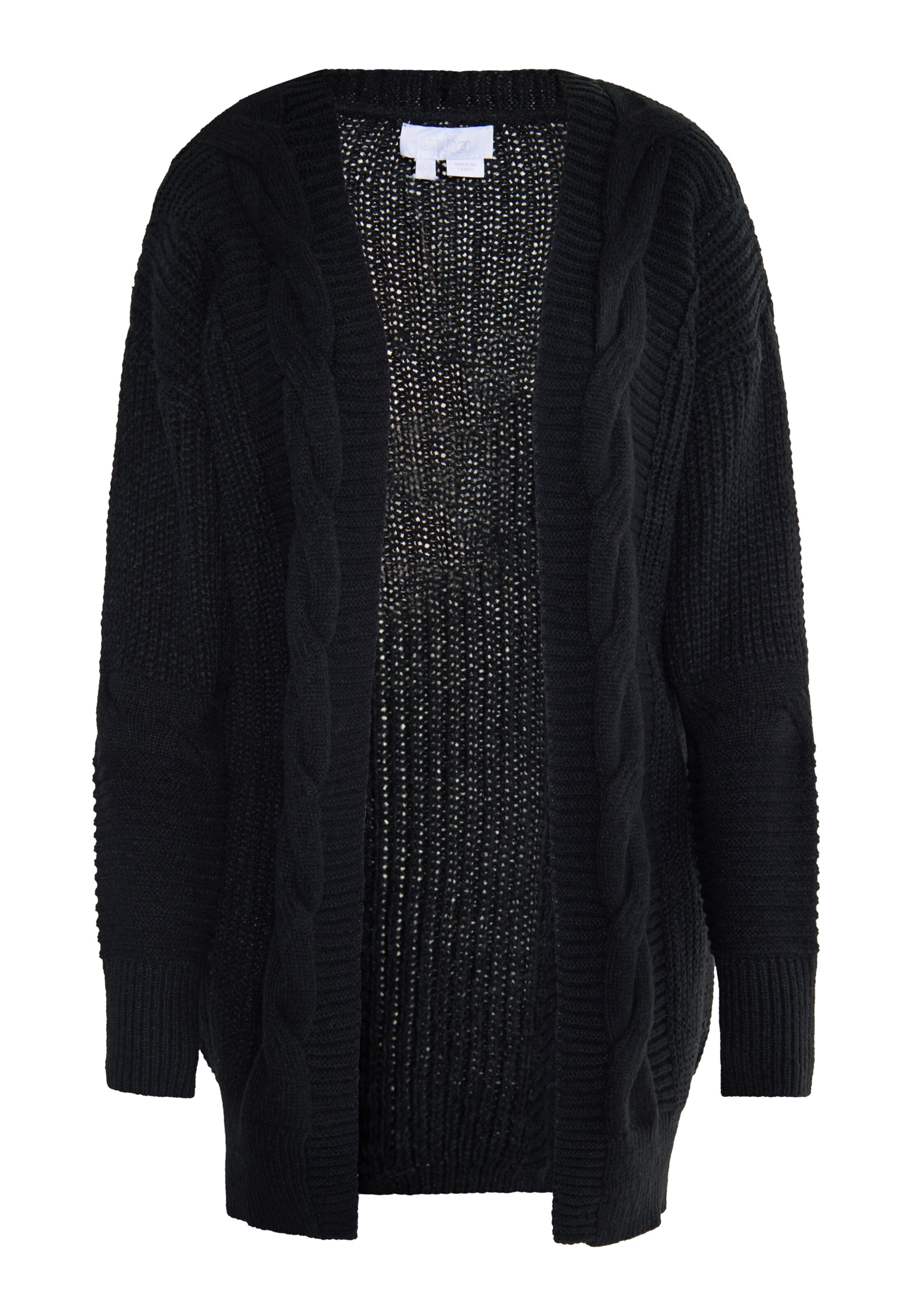 usha WHITE LABEL Kampsun 'Teylon', värv must: eest vaates