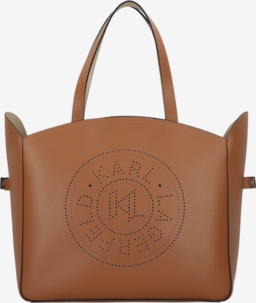 Karl Lagerfeld Shopper in Bruin: voorkant