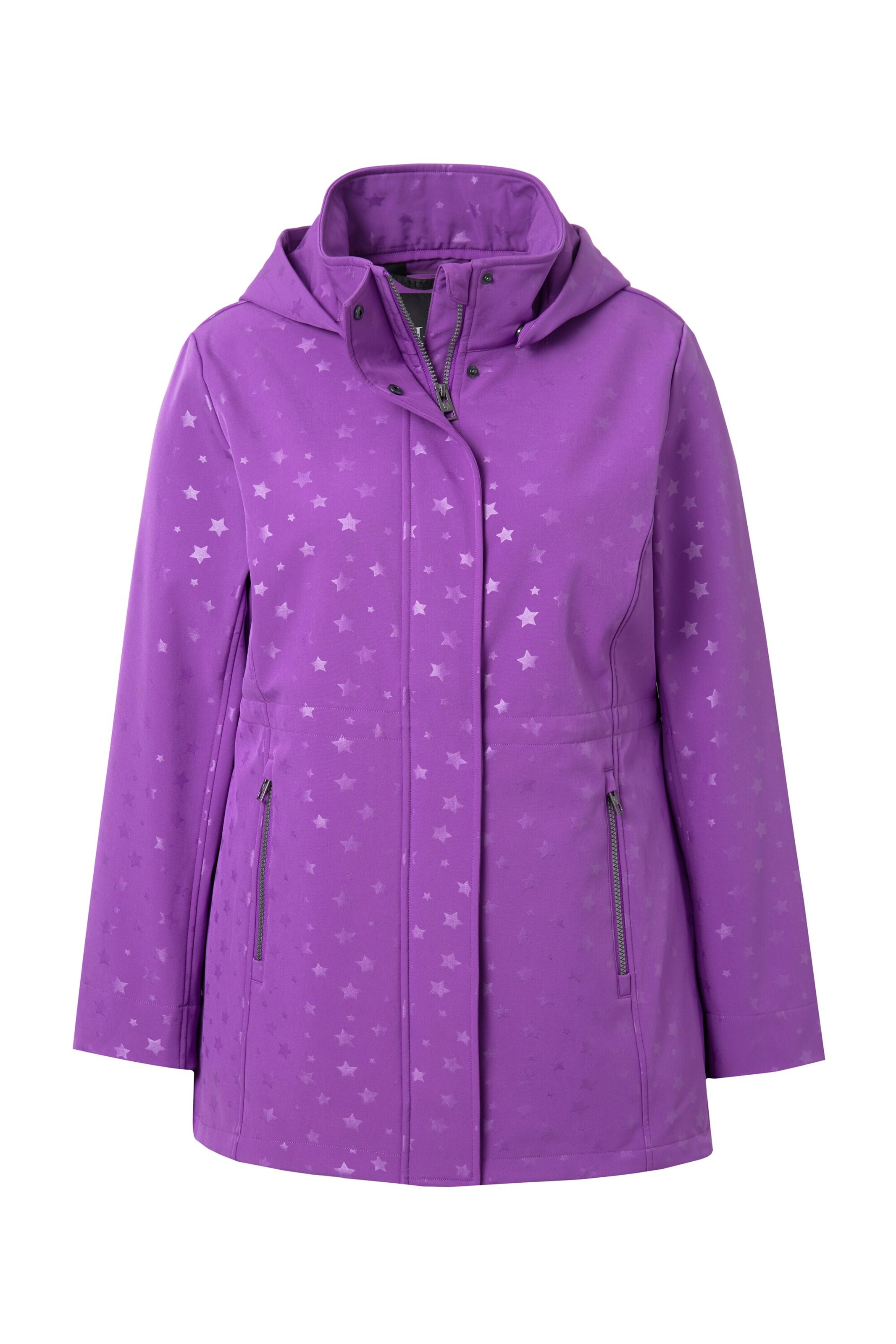 Ulla Popken Functionele jas in Lila: voorkant