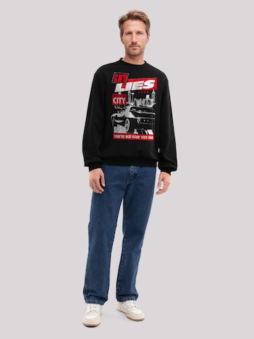 F4NT4STIC Sweatshirt 'Guns N' Roses Lies City Rock Music' in Zwart