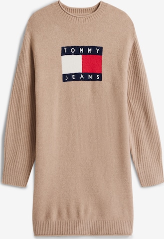 Rochie tricotat de la Tommy Jeans pe maro: față