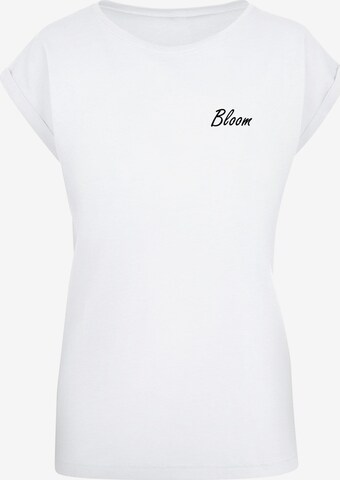 T-shirt 'Flowers Bloom' Merchcode en blanc : devant