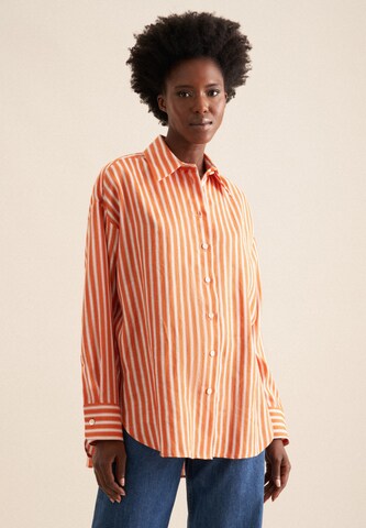 SEIDENSTICKER Blouse 'Schwarze Rose' in Orange: front