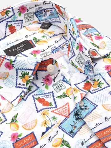 7Camicie Slim Fit Businesshemd 'Firenze'‌ in Weiß