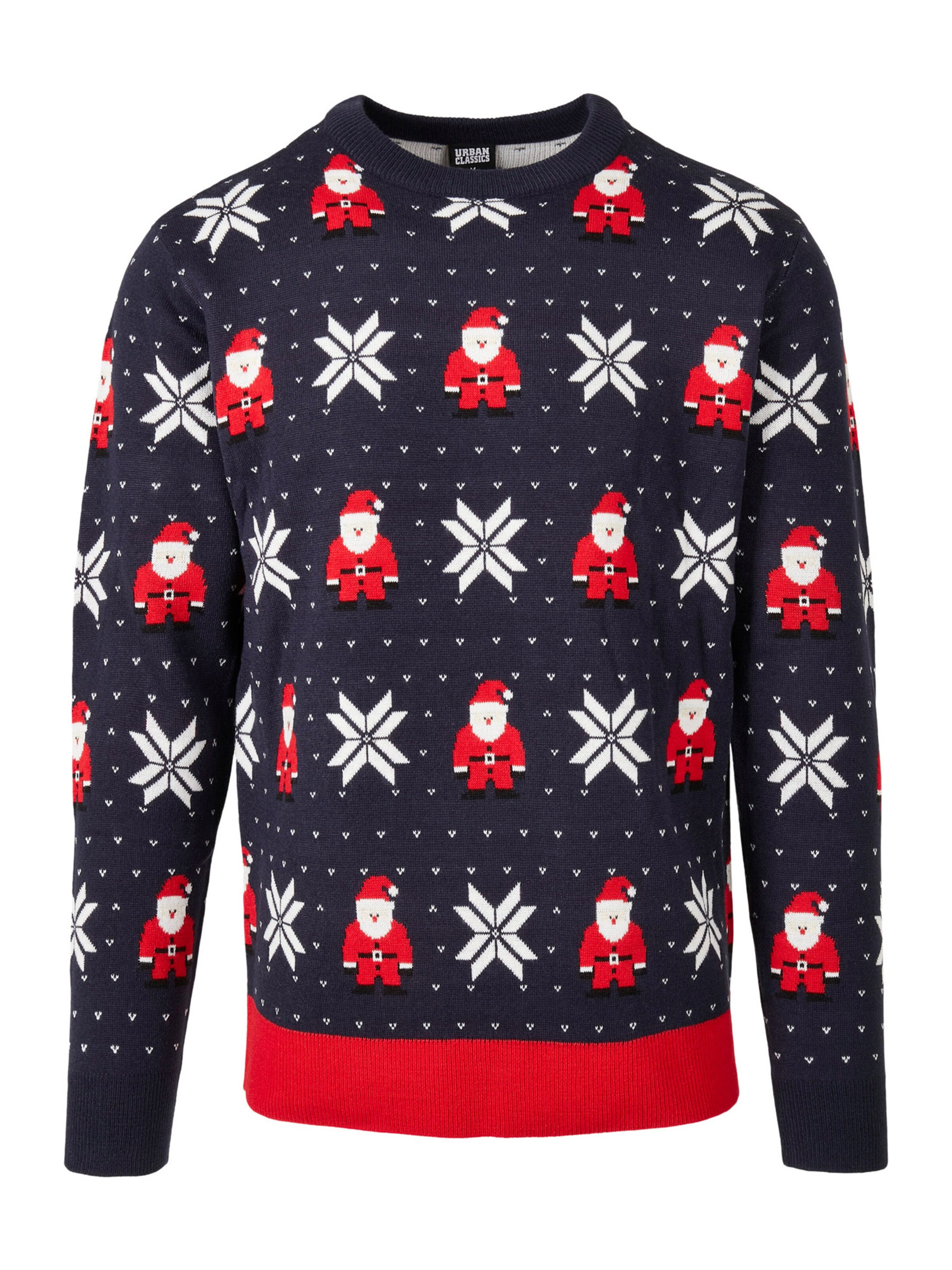 Pull-over Urban Classics en bleu : devant