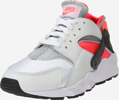 Nike Sportswear Baskets basses 'AIR HUARACHE' en gris clair / rouge / noir / blanc, Vue avec produit