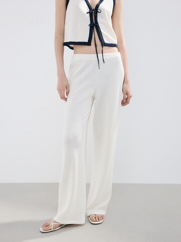 MANGO Loosefit Bukser 'NATI' i beige: forside