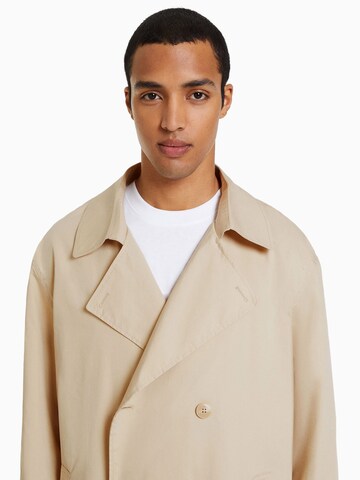 Bershka Between-Seasons Coat in Beige