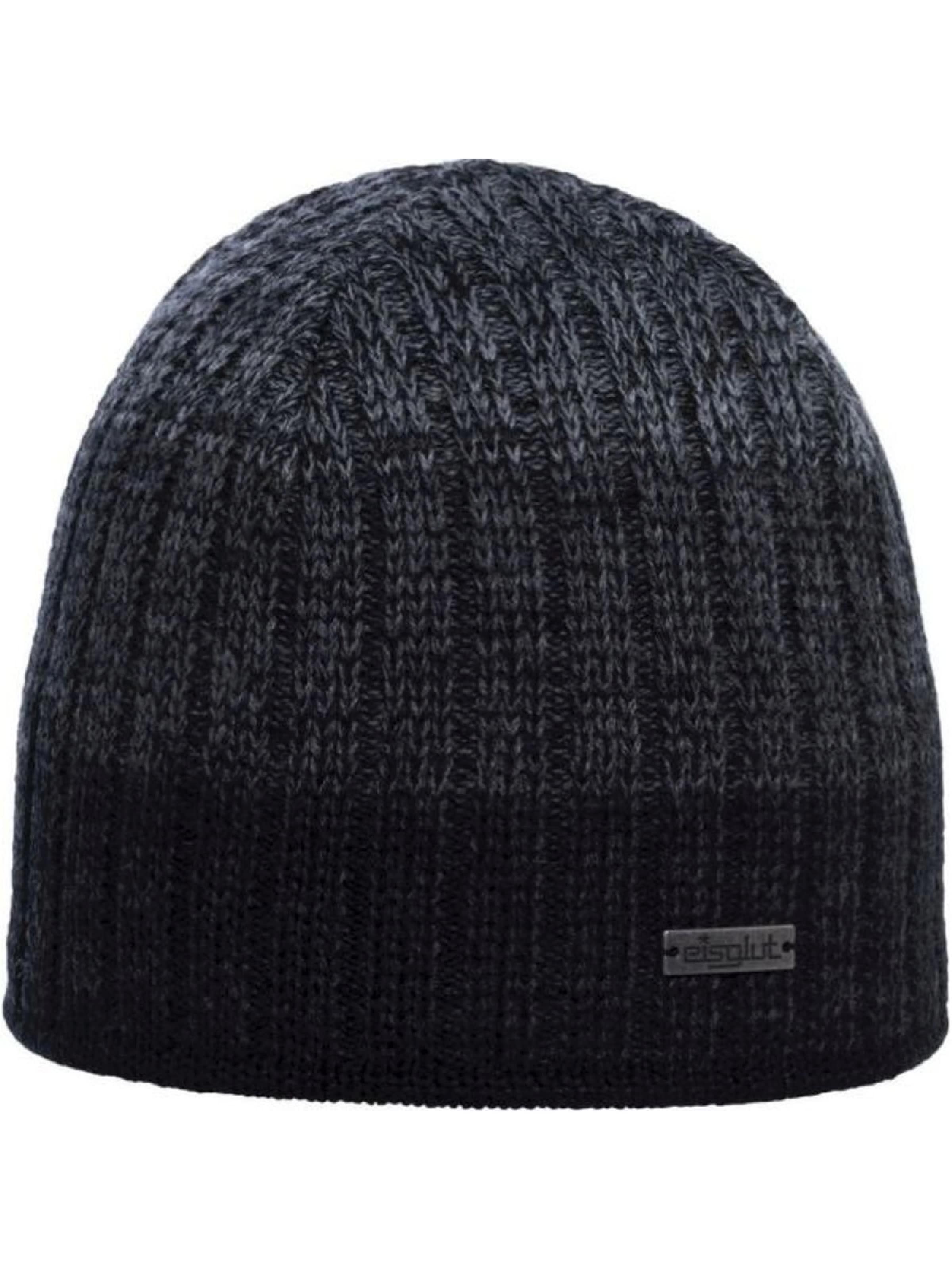 Bonnet 'Griffina Merino XL' Eisglut en noir : devant