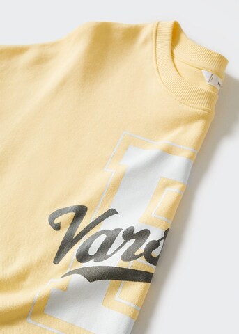 MANGO TEEN Sweatshirt 'Varsity' in Yellow