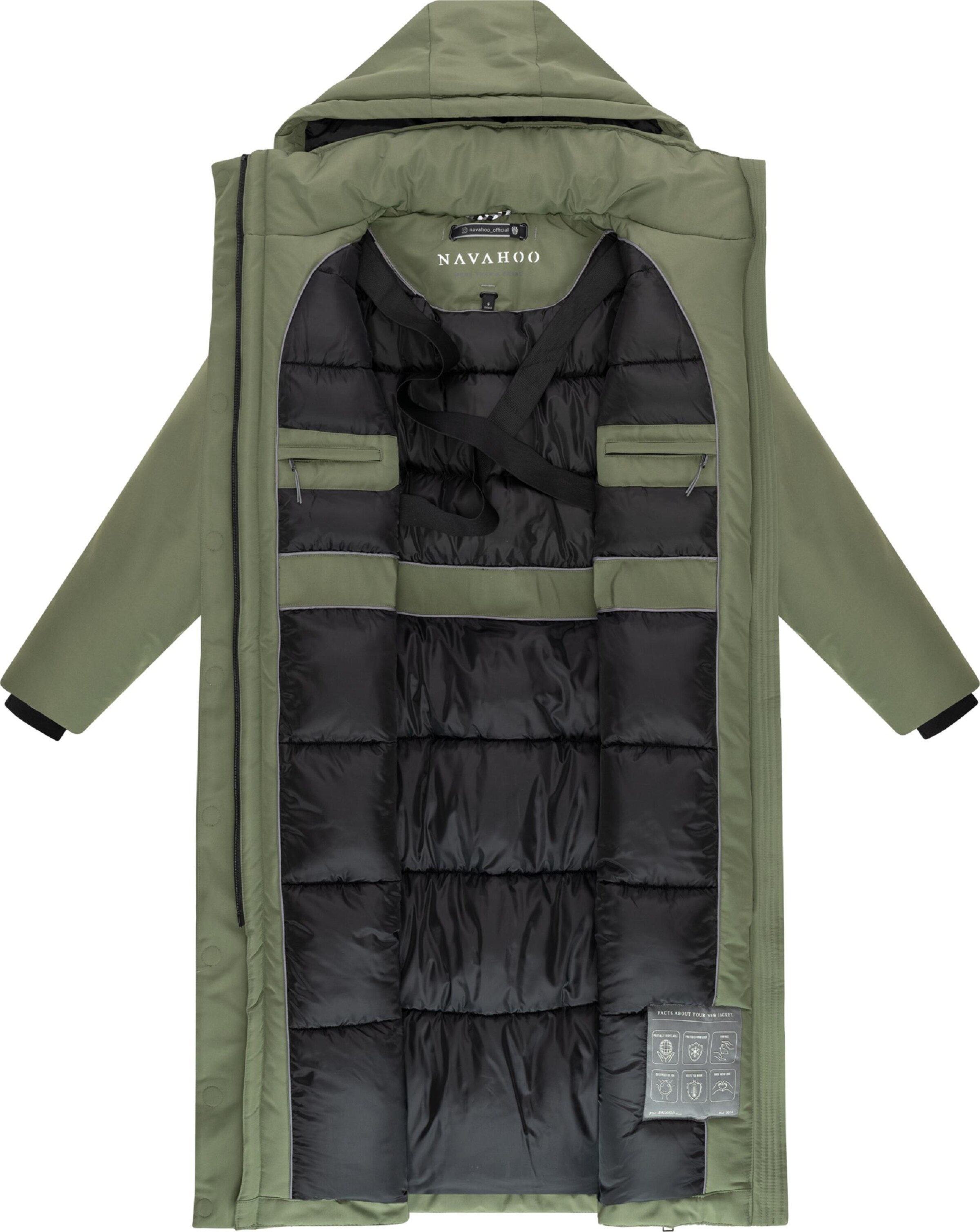 Manteau d’hiver 'Schneewächter 14' NAVAHOO en vert