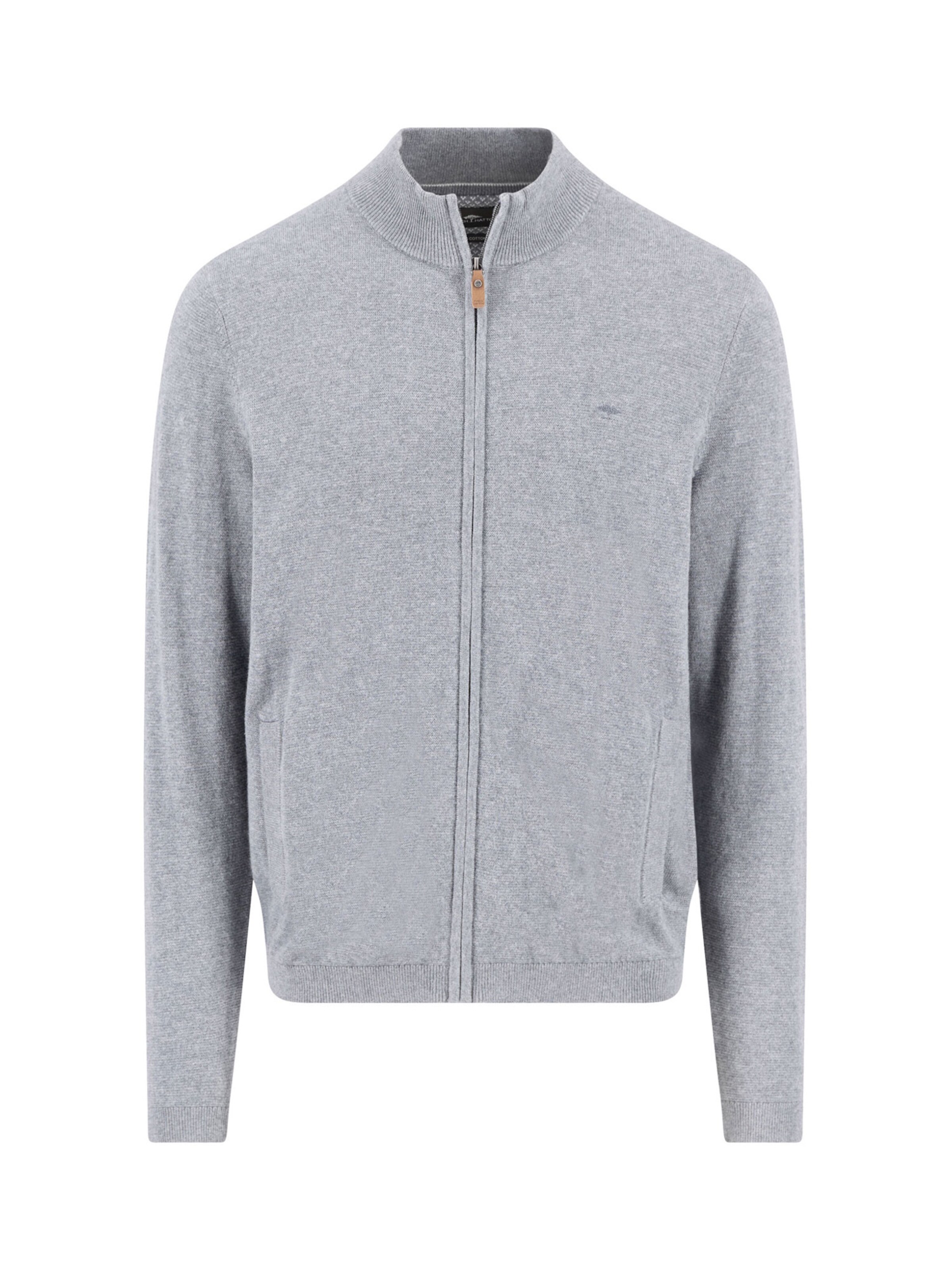 FYNCH-HATTON Gebreid vest in Grijs: voorkant