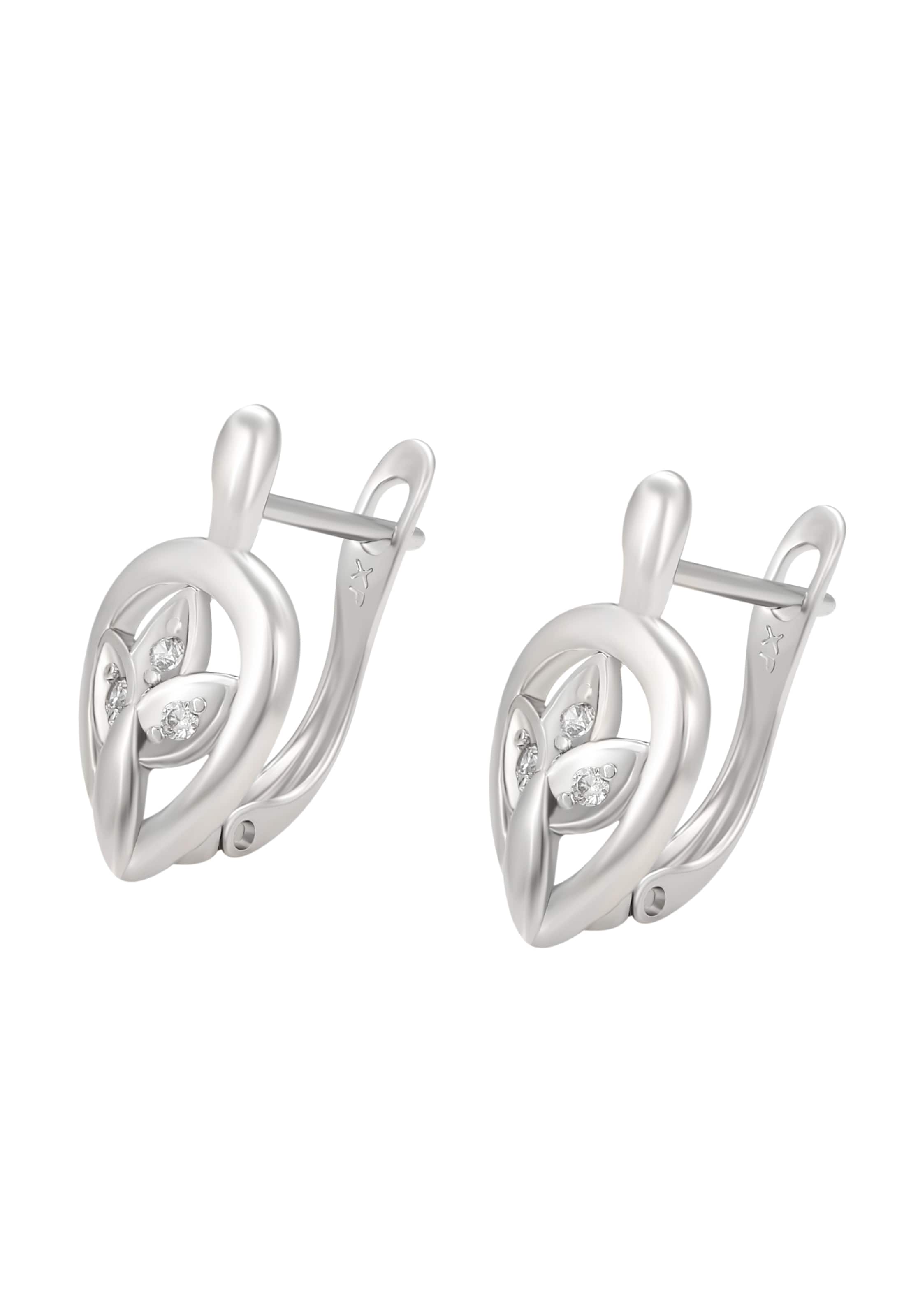 Boucles d'oreilles NAEMI en argent : devant