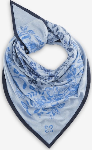 Foulard traditionnel CODELLO en bleu : devant