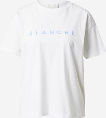 Tricou 'Main' de la Blanche pe alb: față
