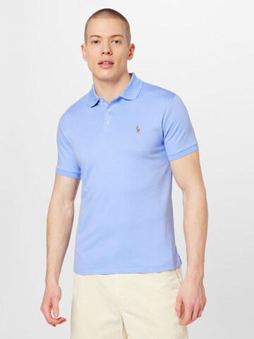 Tricou de la Polo Ralph Lauren pe albastru: față