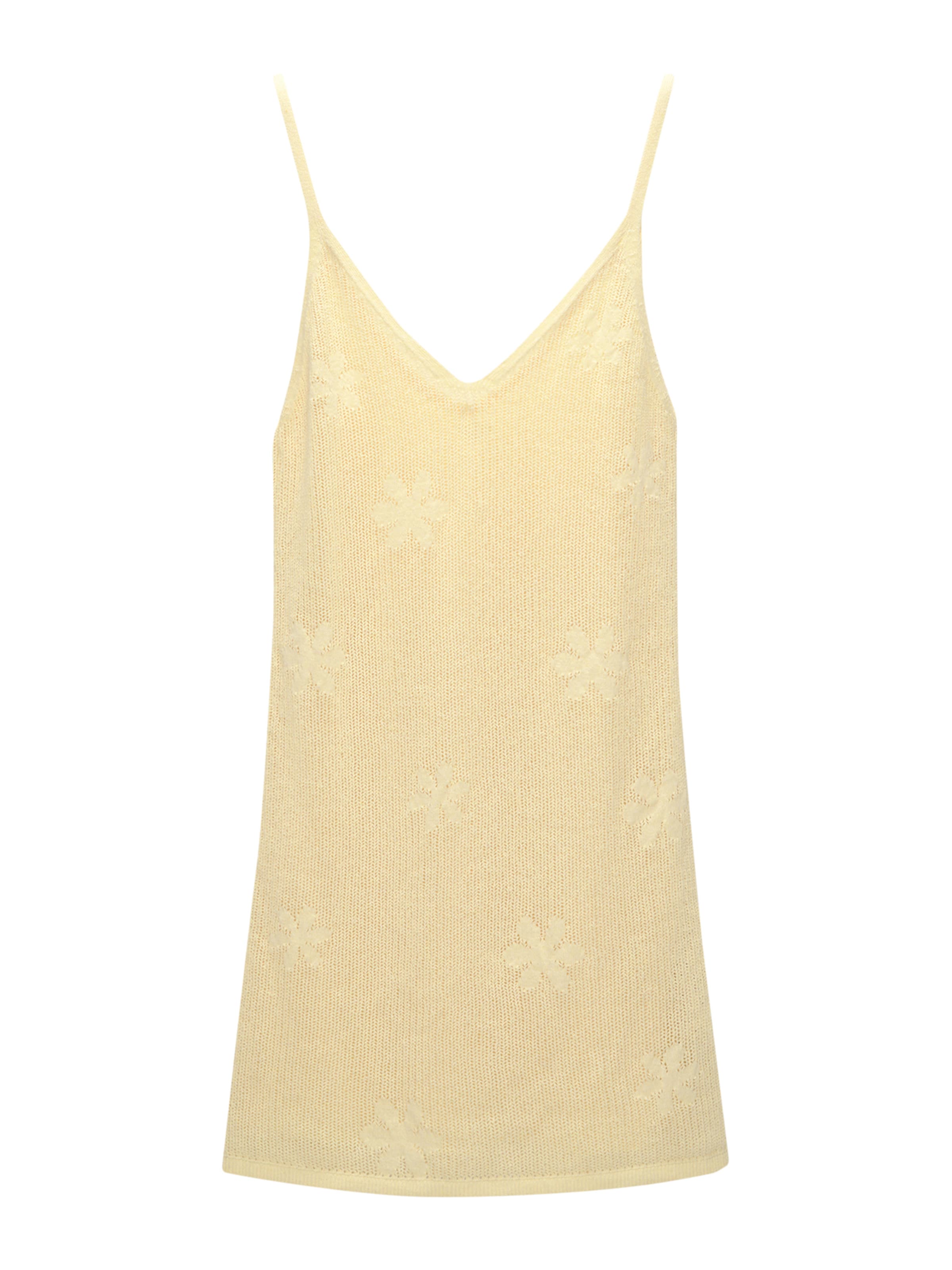 Pull&Bear Kleid in Gelb: Vorderseite