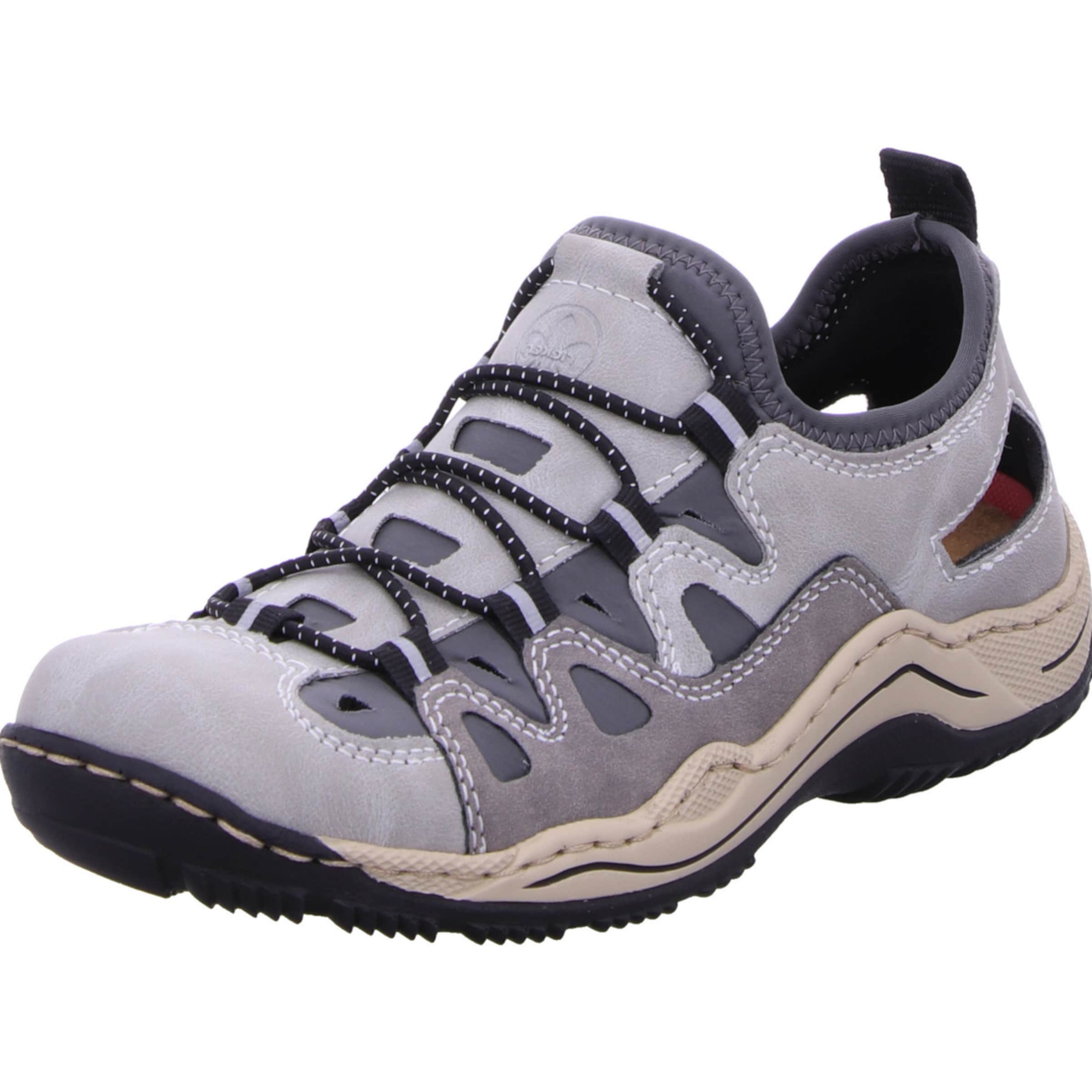 Rieker Slip-Ons in Grey: front