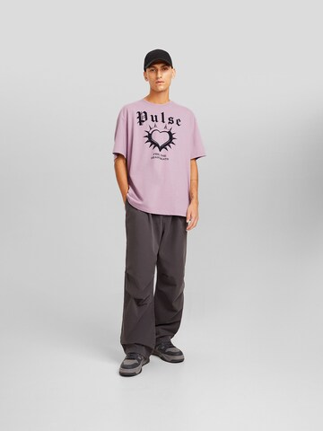 Bershka T-Shirt in Lila