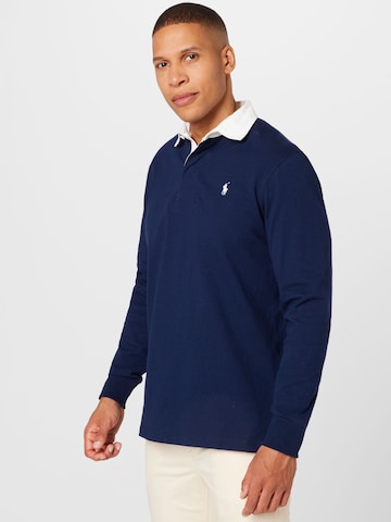 Tricou de la Polo Ralph Lauren pe albastru: față