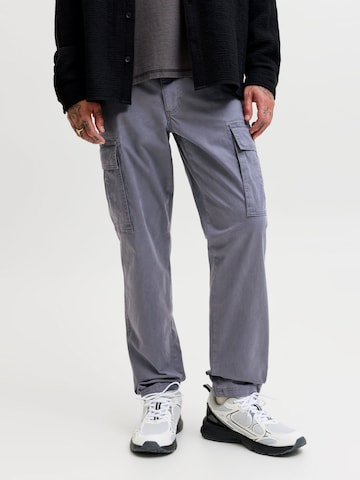 JACK & JONES Regular Cargo Pants 'JPSTKane Frank' in Grey