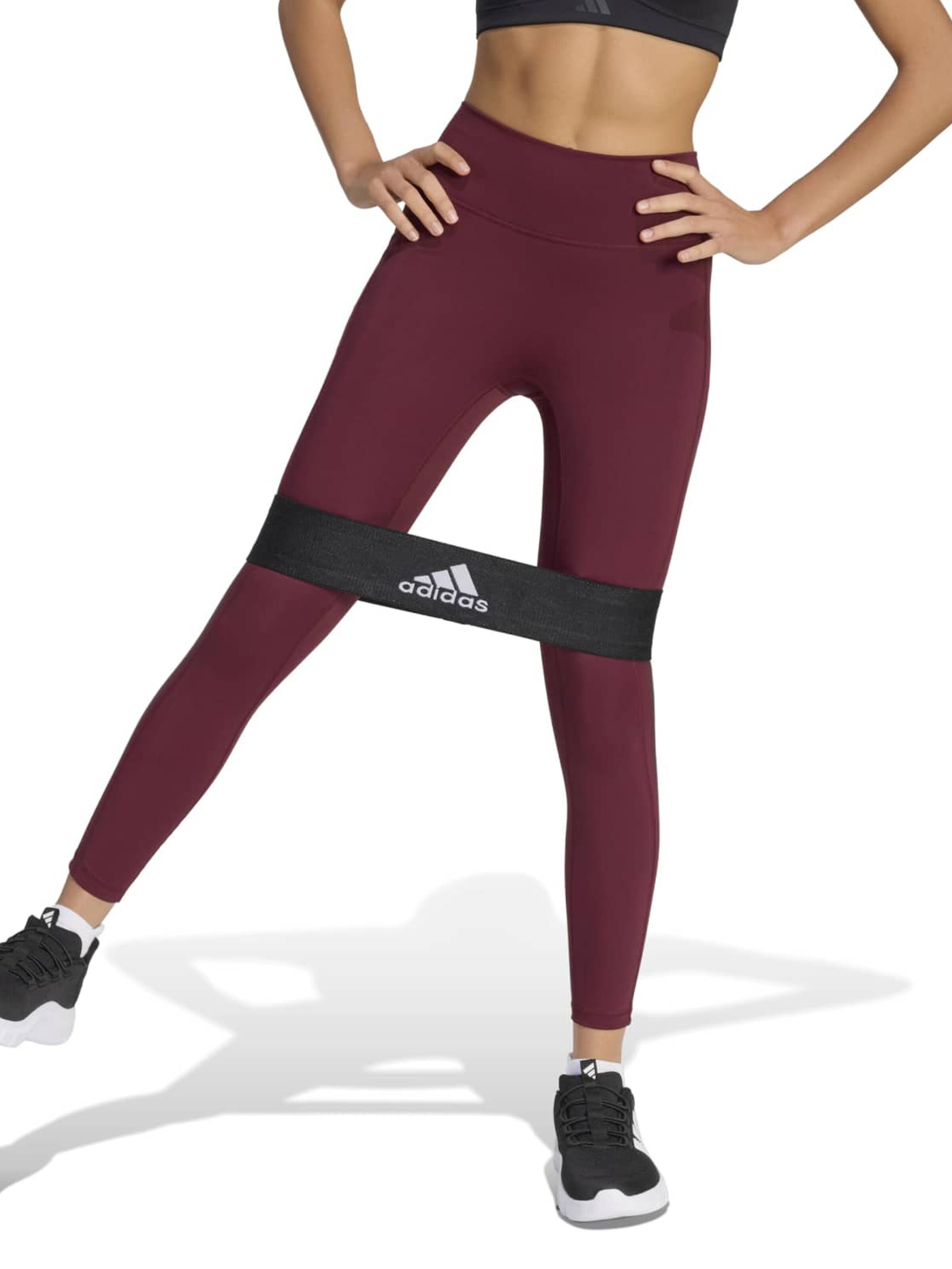 Skinny Pantaloni sport 'OPT' de la ADIDAS PERFORMANCE pe roșu: față
