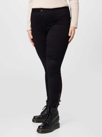 ONLY Curve Jeans 'ROYAL' in Black: front