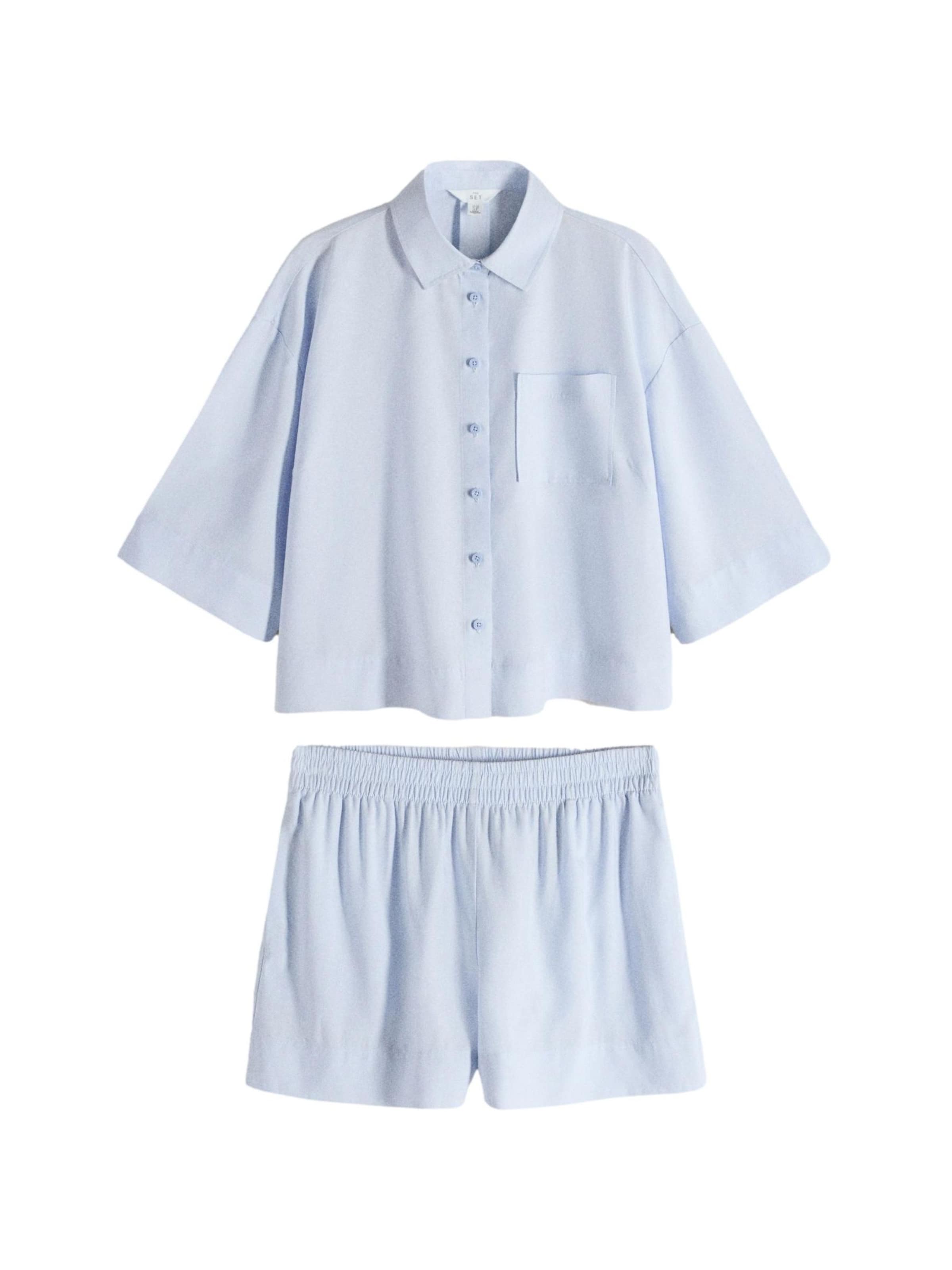 The Set Pantsuit in Blue: front