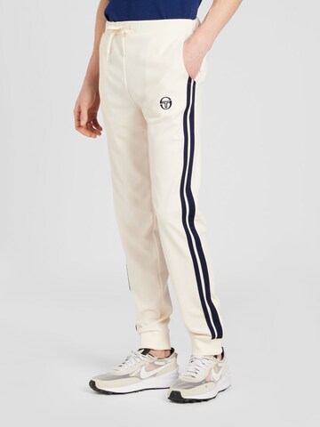Tapered Pantaloni sportivi 'New Damarindo' di Sergio Tacchini in beige: frontale