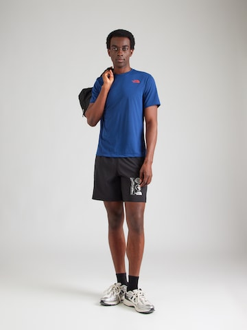 mėlyna THE NORTH FACE Sportiniai marškinėliai 'BITMAP'