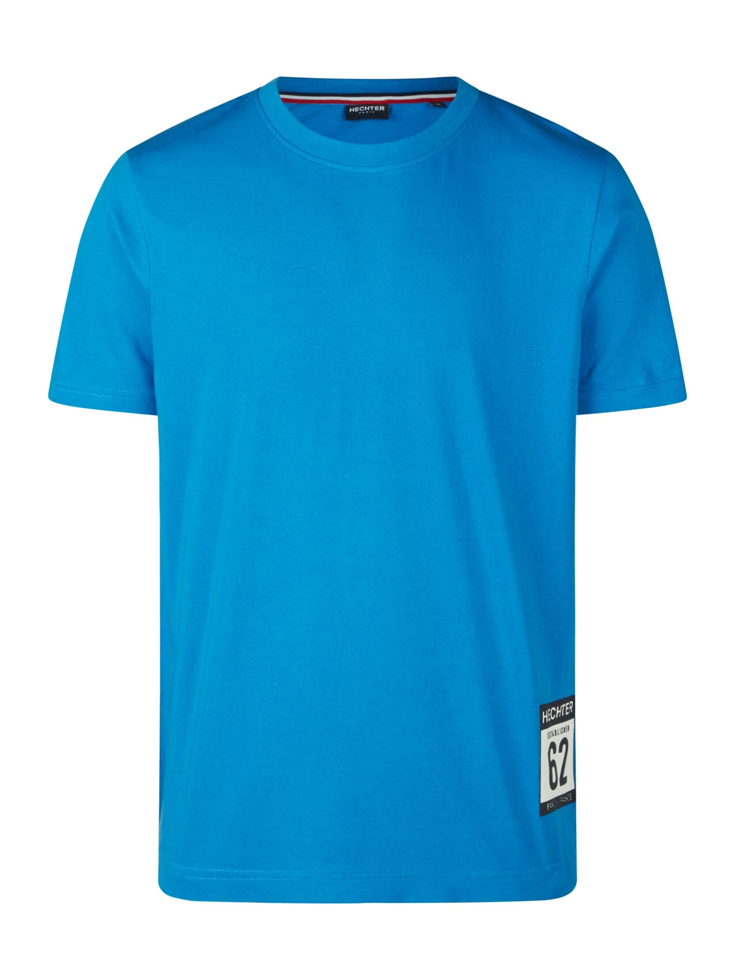 T-Shirt HECHTER PARIS en bleu : devant