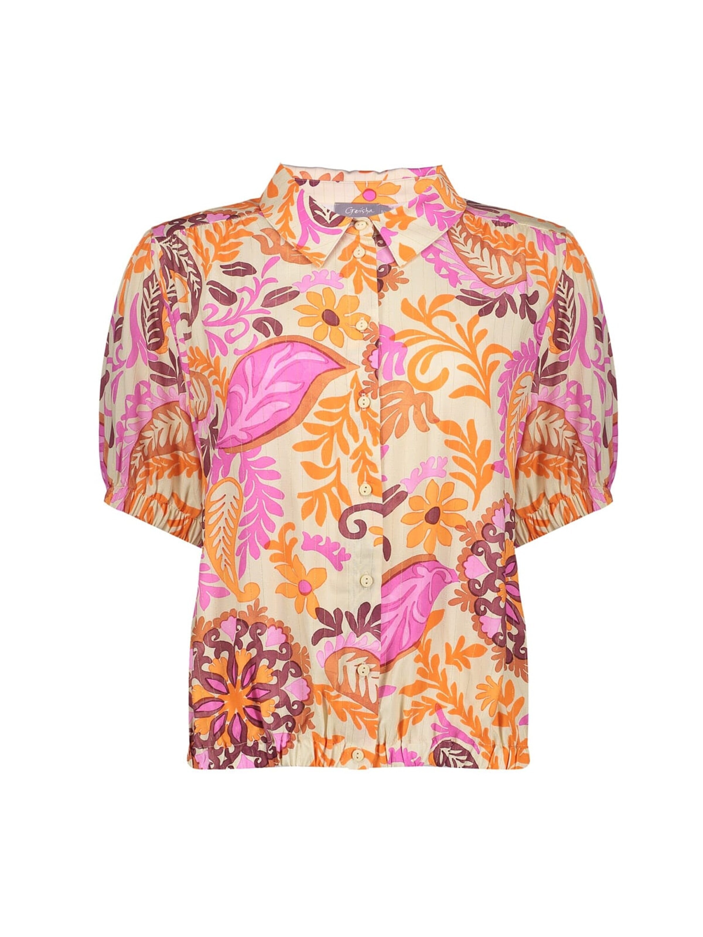 Geisha Blouse in Orange: front