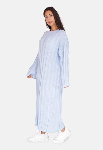 Abito in maglia di Elara in blu