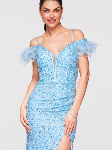 Robe de soirée Ombre en bleu
