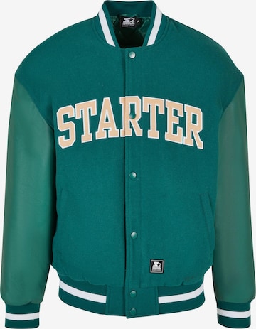 Starter Black Label Regular fit Between-Season Jacket 'Starter Team' in Green: front