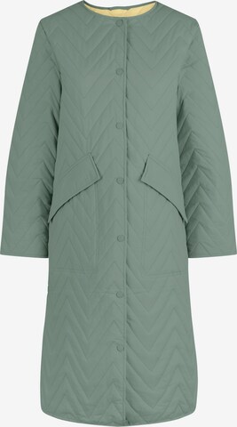 PIECES Between-Seasons Coat 'Channah' in Green: front