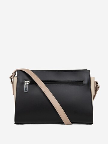 Sac à bandoulière 'Lancaster Sac trotteur Zippée S Smooth Noir - Nude Clair - Nude Foncé' LANCASTER Paris en noir