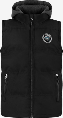 normani Weste 'Skien' in Schwarz: Vorderseite