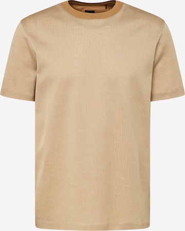 T-Shirt 'Tiburt 426' BOSS Black en beige : devant