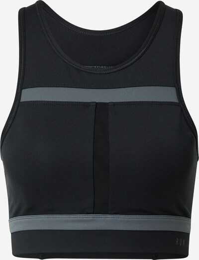 NIKE Soutien-gorge de sport en gris / noir, Vue avec produit