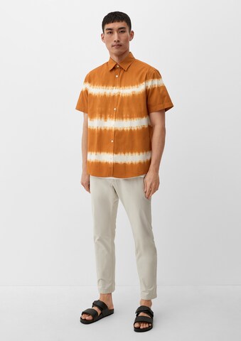 s.Oliver Regular fit Button Up Shirt in Orange