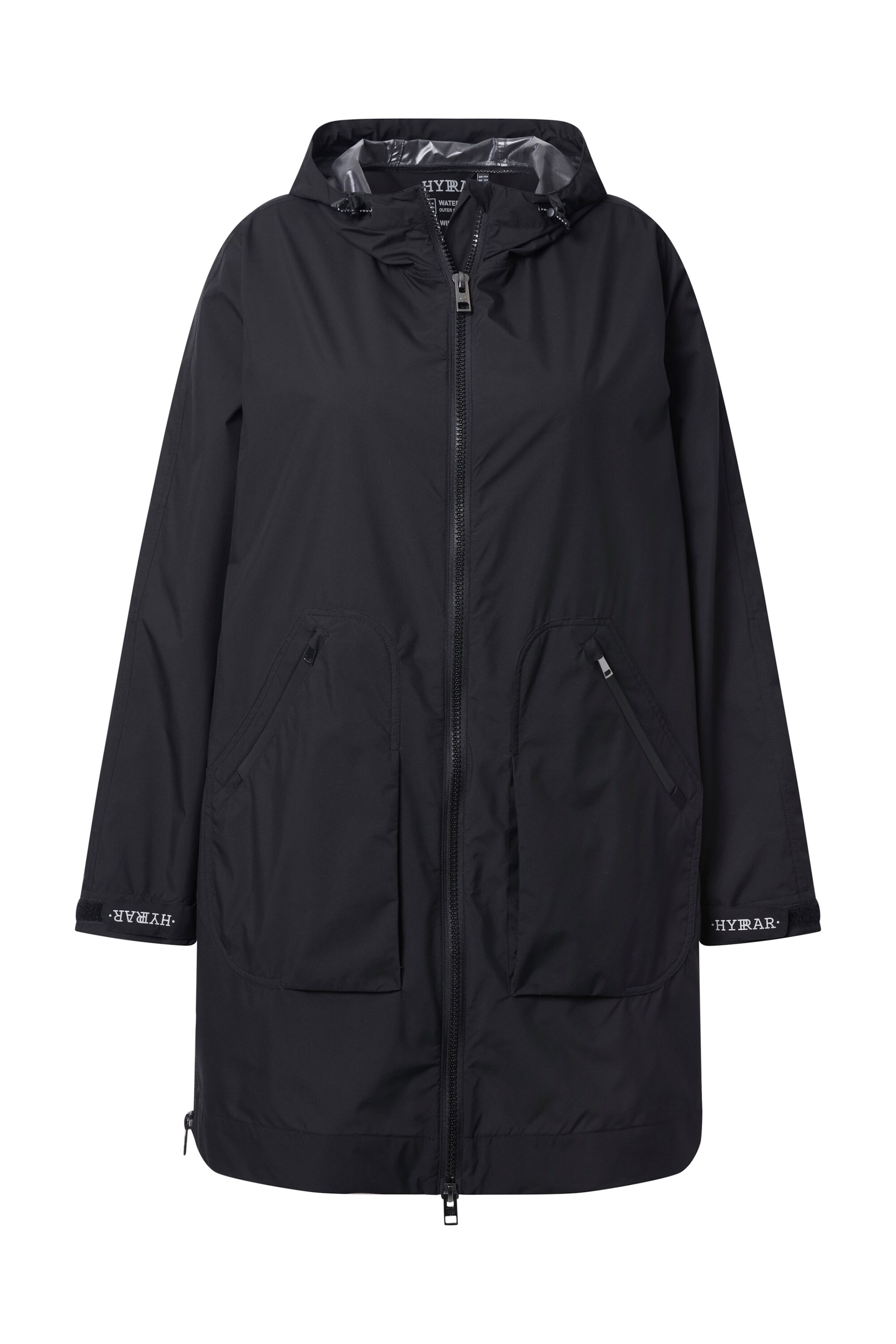 Ulla Popken Tussenmantel in de kleur Zwart, Productweergave