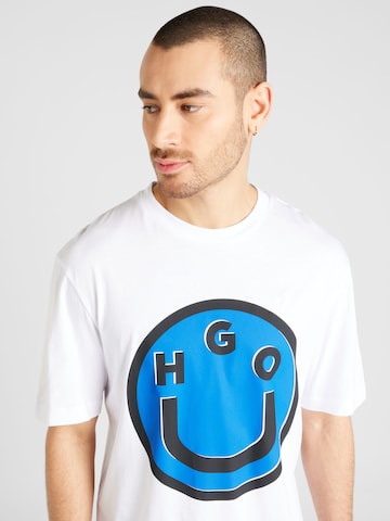 HUGO Blue Koszulka 'Nimper' w kolorze biały