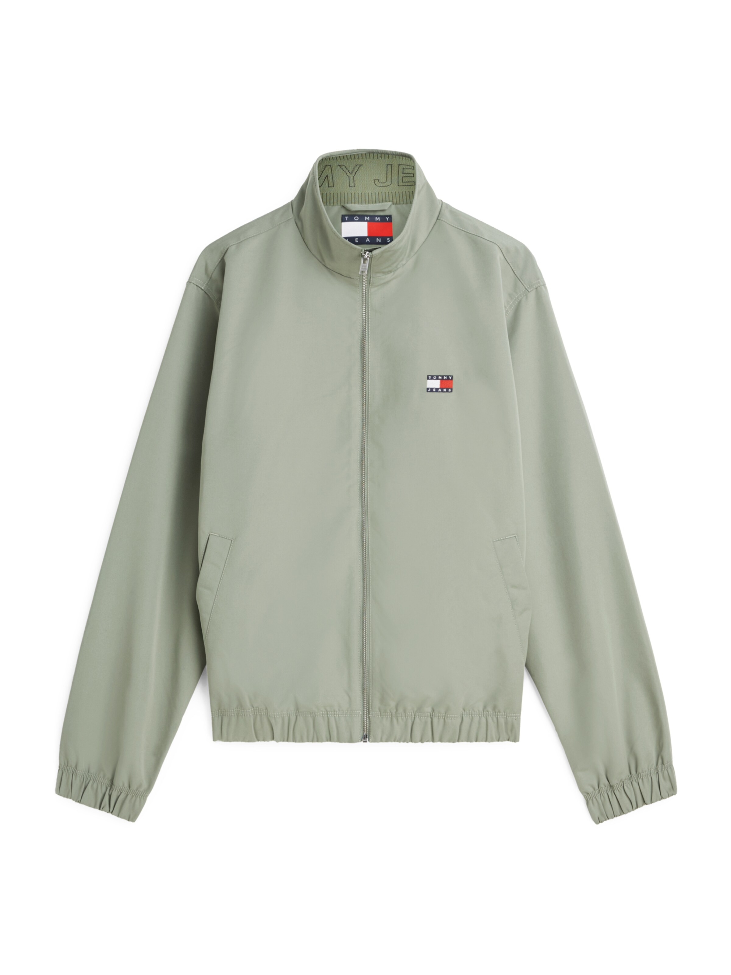 Tommy Jeans Tussenjas 'ESSENTIAL' in Groen: voorkant