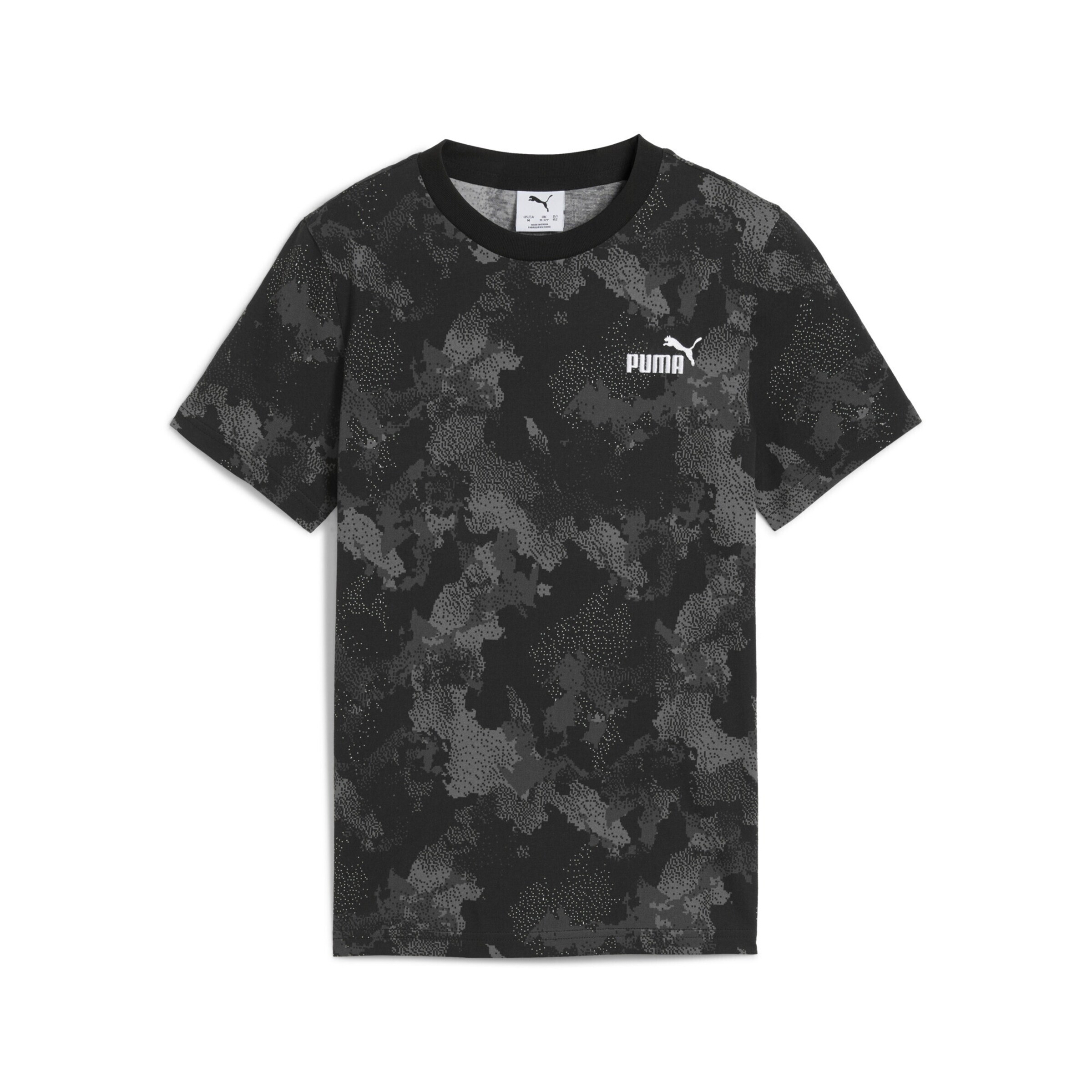 T-Shirt 'Essentials' PUMA en noir : devant