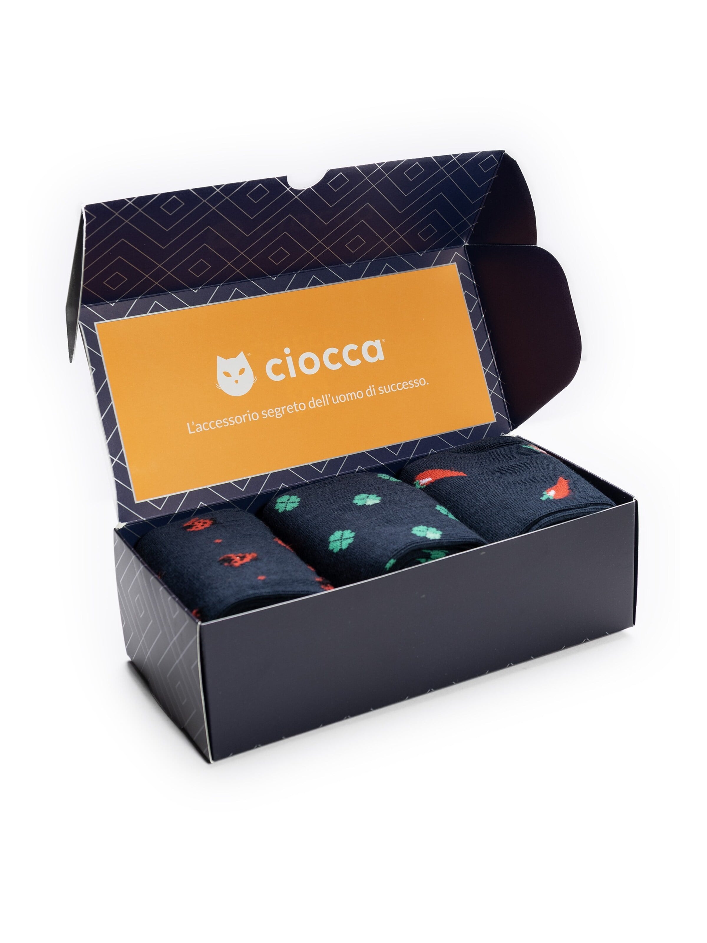 Gambaletto '3 Pack Calze Lunghe Fantasia - Confezione Regalo - Ciocca' di Ciocca in oro