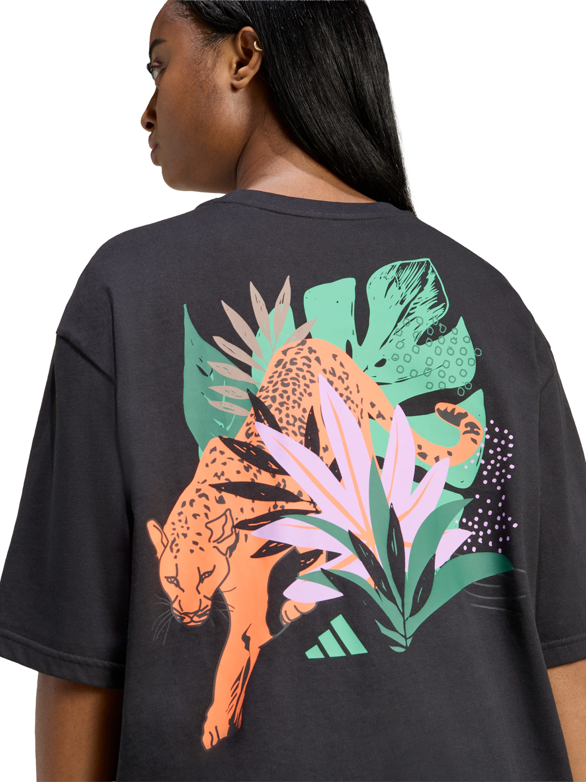 ADIDAS SPORTSWEAR - Camiseta funcional 'ANIMAL' en negro