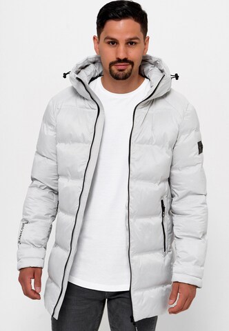 Manteau d’hiver ' Parkkish ' INDICODE JEANS en blanc